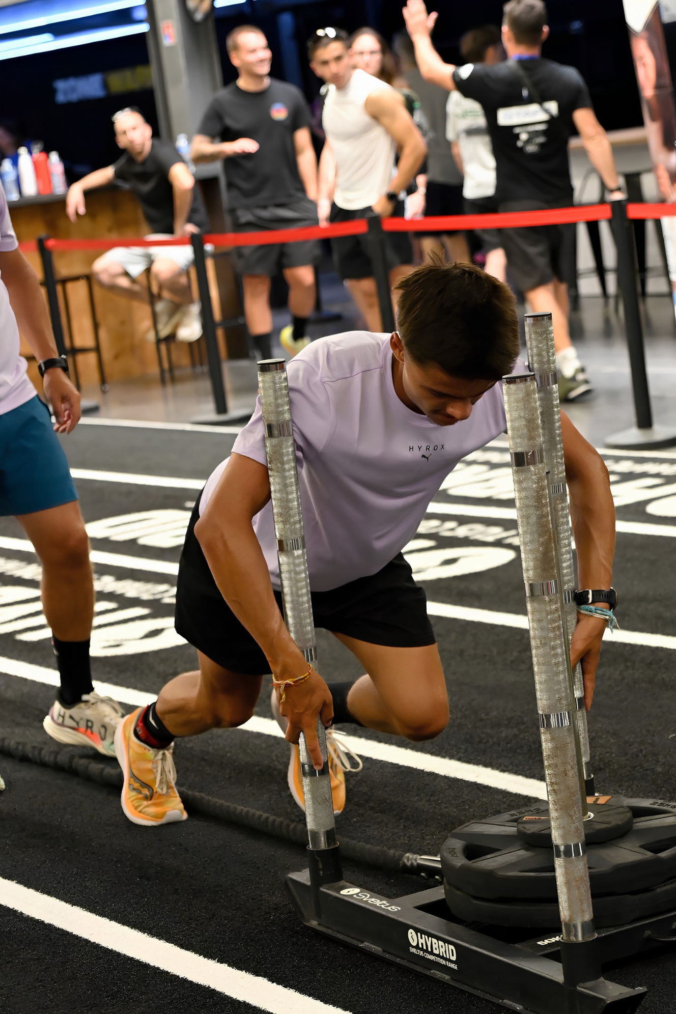 Alessandre pendant une épreuve de fitness fonctionnel